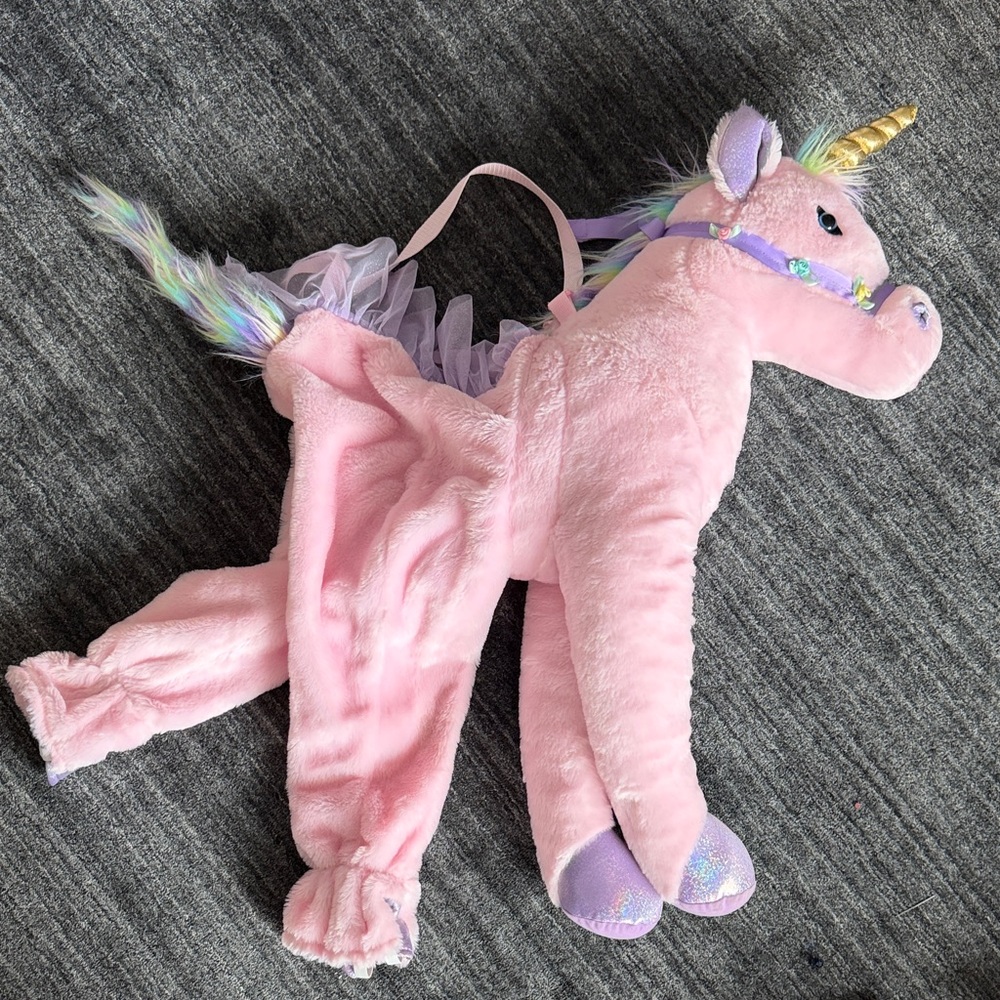 Pink Unicorn Plush Costume for Kids